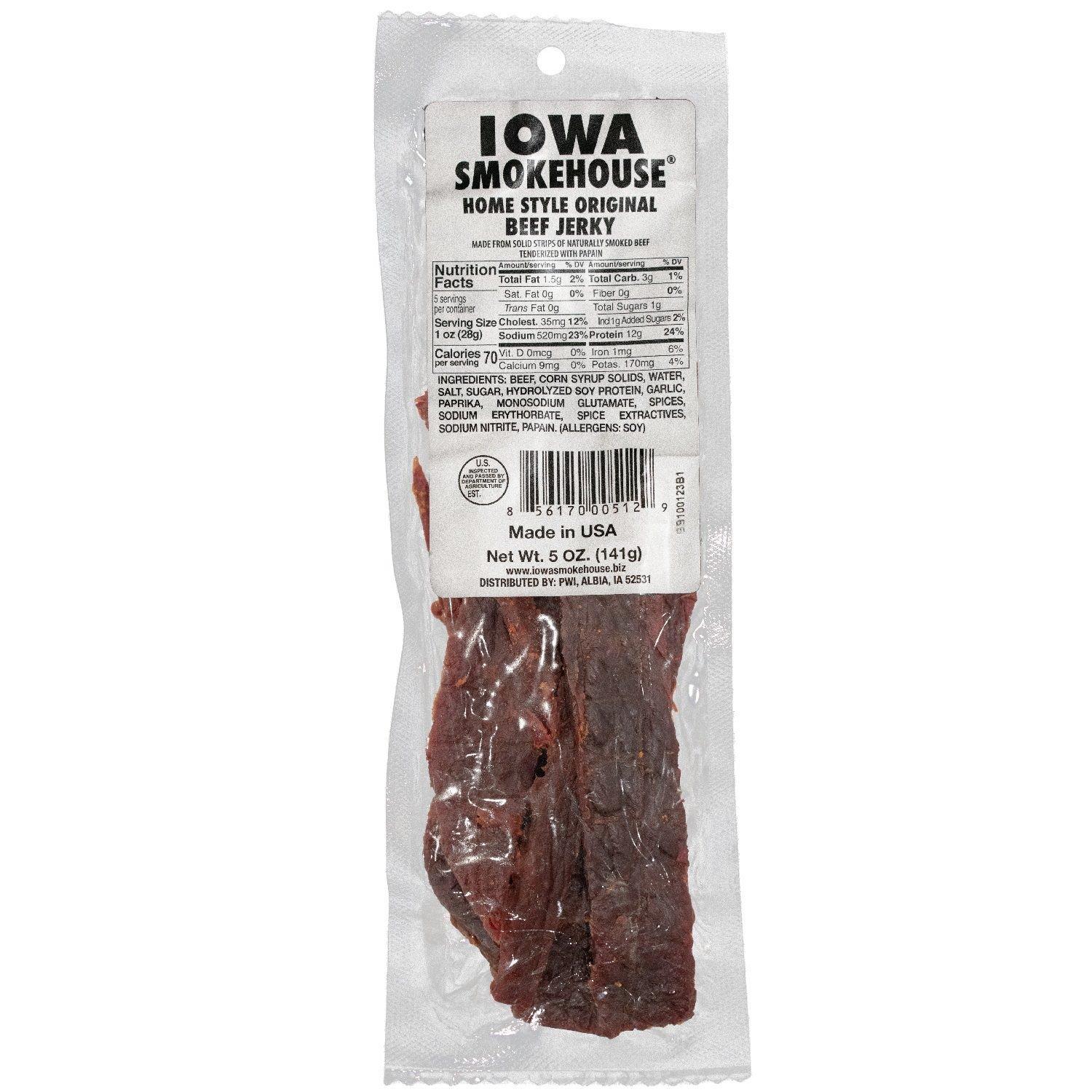 Iowa Smokehouse Beef 5 oz Jerky - Iowa Smokehouse