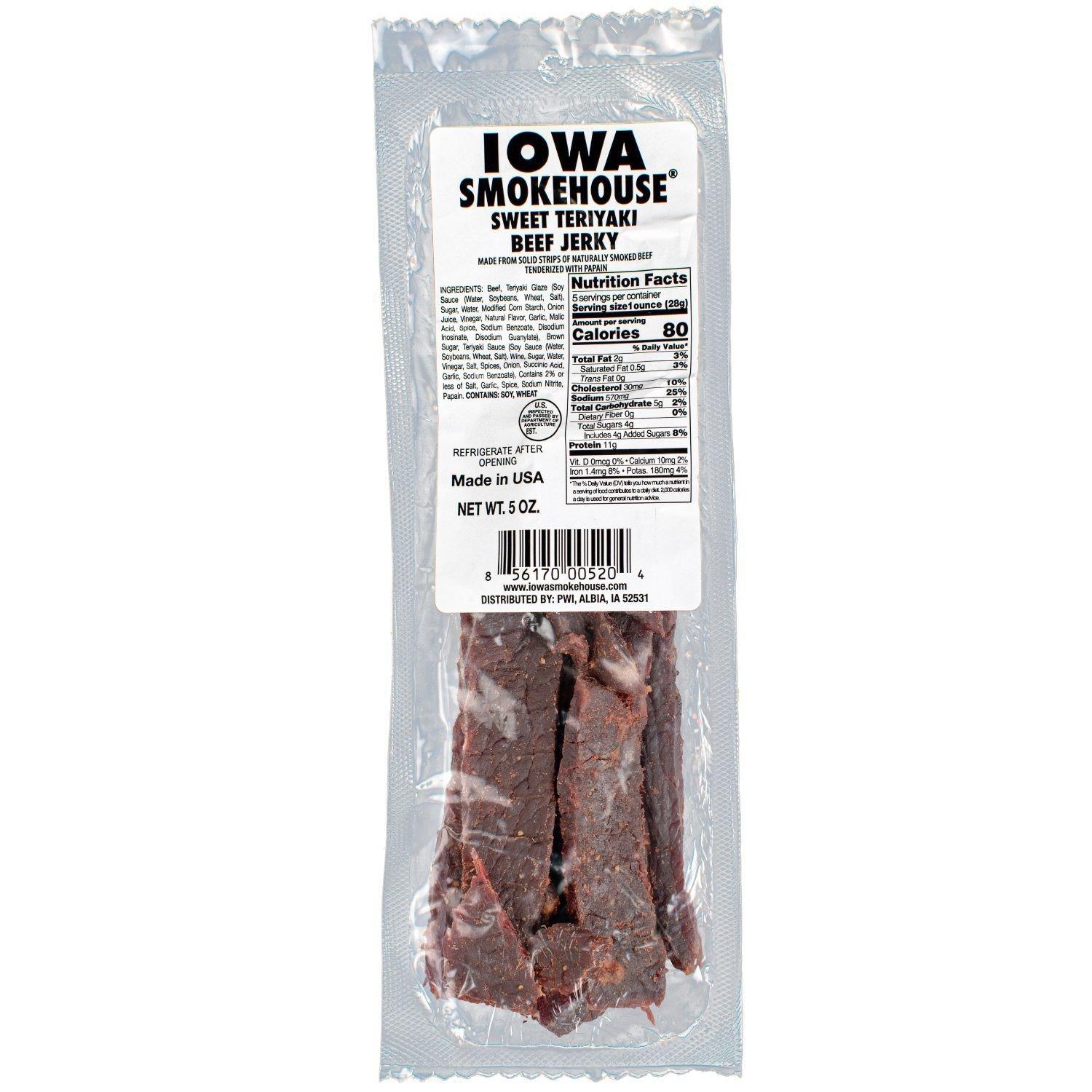Iowa Smokehouse Beef 5 oz Jerky - Iowa Smokehouse