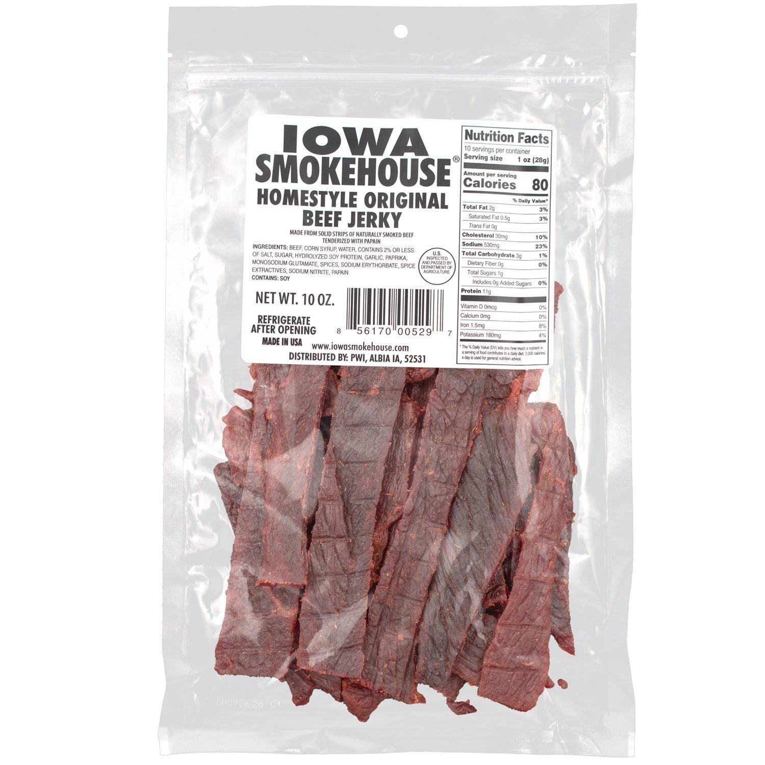 Iowa Smokehouse 10 Oz. Beef Jerky - Iowa Smokehouse
