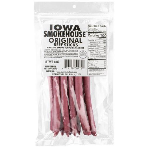 Iowa Smokehouse Beef Sticks-Original 8oz - Primary Image