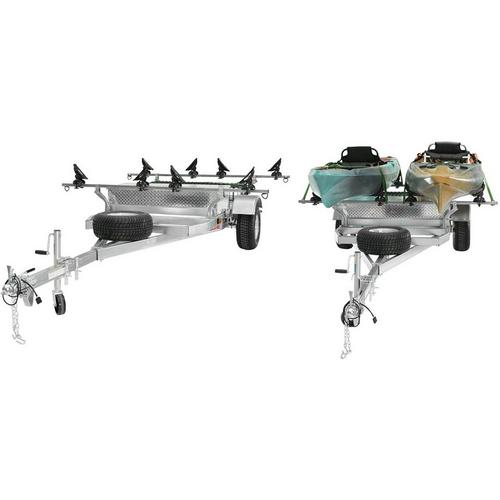 Malone MegaSport 2 Kayak Trailer Pkg (Spare Tire, 2 Sets Saddle Up Pro, Storage Basket & Drawer) - Primary Image