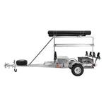 Malone MegaSport 2-4 Kayak Trlr Pkg (Spare Tire, 2nd Tier, 2 Sets Saddle Ups, Basket & Drawer,2 Rod tubes, Milk Crate Cage) - Thumbnail 2 of 5