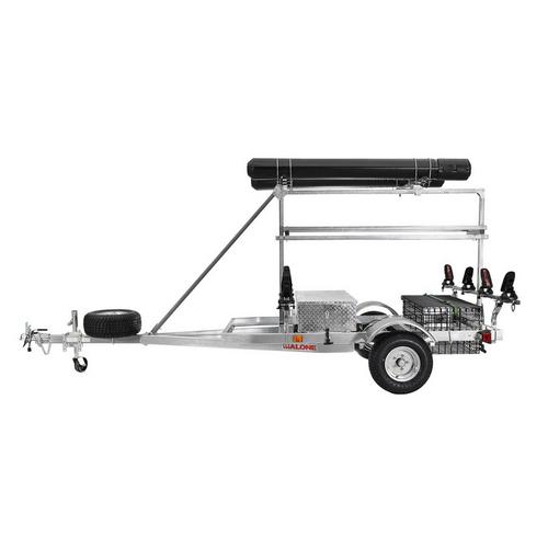 Malone MegaSport 2-4 Kayak Trlr Pkg (Spare Tire, 2nd Tier, 2 Sets Saddle Ups, Basket & Drawer,2 Rod tubes, Milk Crate Cage) - Primary Image