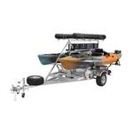 Malone MegaSport 2-4 Kayak Trlr Pkg (Spare Tire, 2nd Tier, 2 Sets Saddle Ups, Basket & Drawer,2 Rod tubes, Milk Crate Cage) - Thumbnail 3 of 5