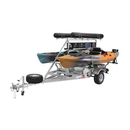 Malone MegaSport 2-4 Kayak Trlr Pkg (Spare Tire, 2nd Tier, 2 Sets Saddle Ups, Basket & Drawer,2 Rod tubes, Milk Crate Cage) - Primary Image