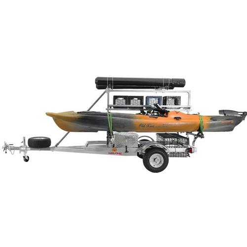 Malone MegaSport 2-4 Kayak Trlr Pkg (Spare Tire, 2nd Tier, 2 Sets Saddle Ups, Basket & Drawer,2 Rod tubes, Milk Crate Cage) - Primary Image
