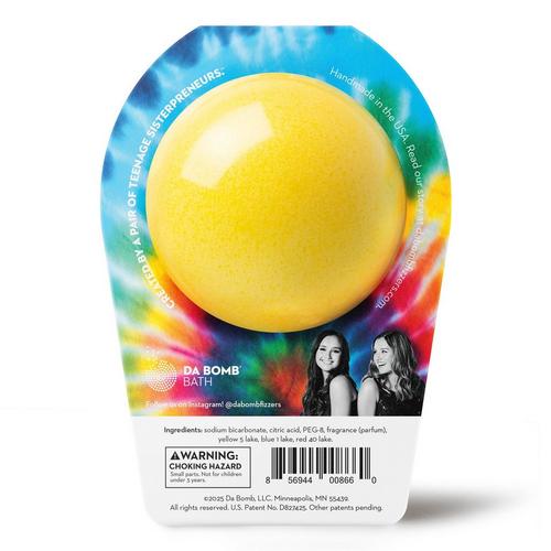 Da Bomb Tie Dye Yellow Bath Bomb - Primary Image