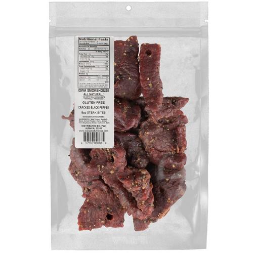 Iowa Smokehouse Steak Bites-Cracked Black Pepper 8oz - Primary Image