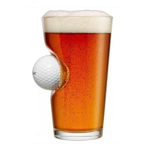 BenShot Golf Ball 16oz Pint Glass - Primary Image