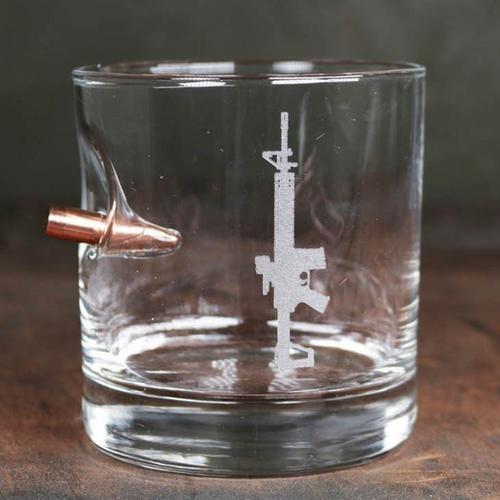 BenShot AR15 11oz Rocks Glass - Primary Image