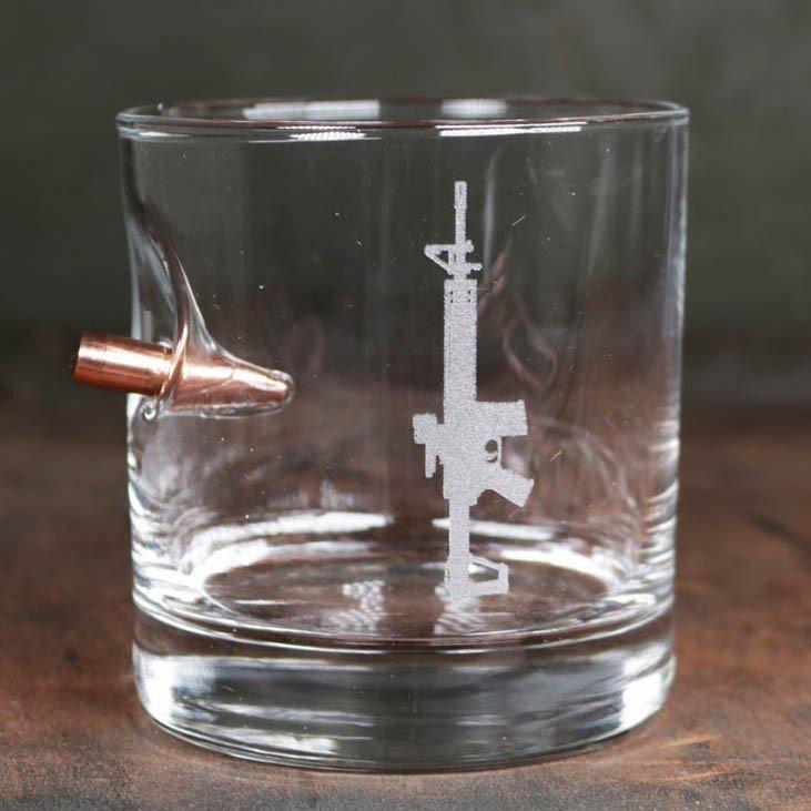 BenShot AR15 11oz Rocks Glass - BenShot