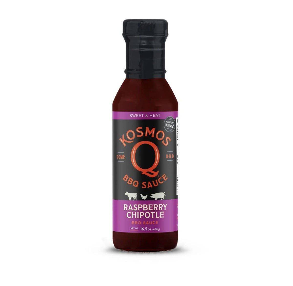 Kosmos Q Raspberry Chipotle BBQ Sauce 16.5 Oz - Kosmos Q
