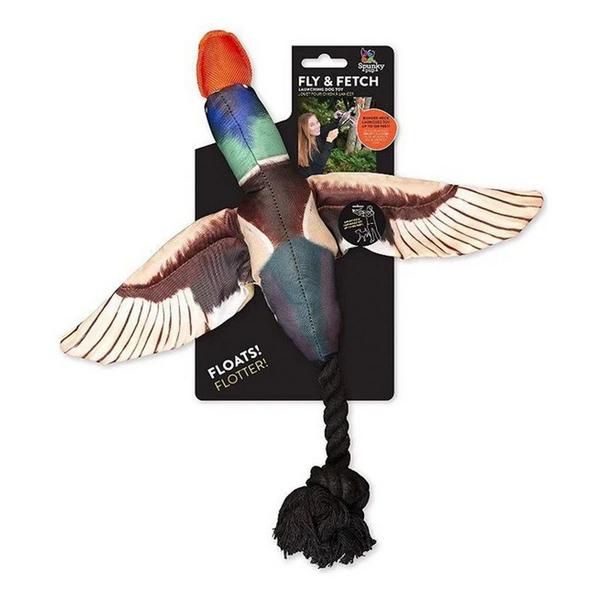 Spunky Pup Fly and Fetch Duck Dog Toy