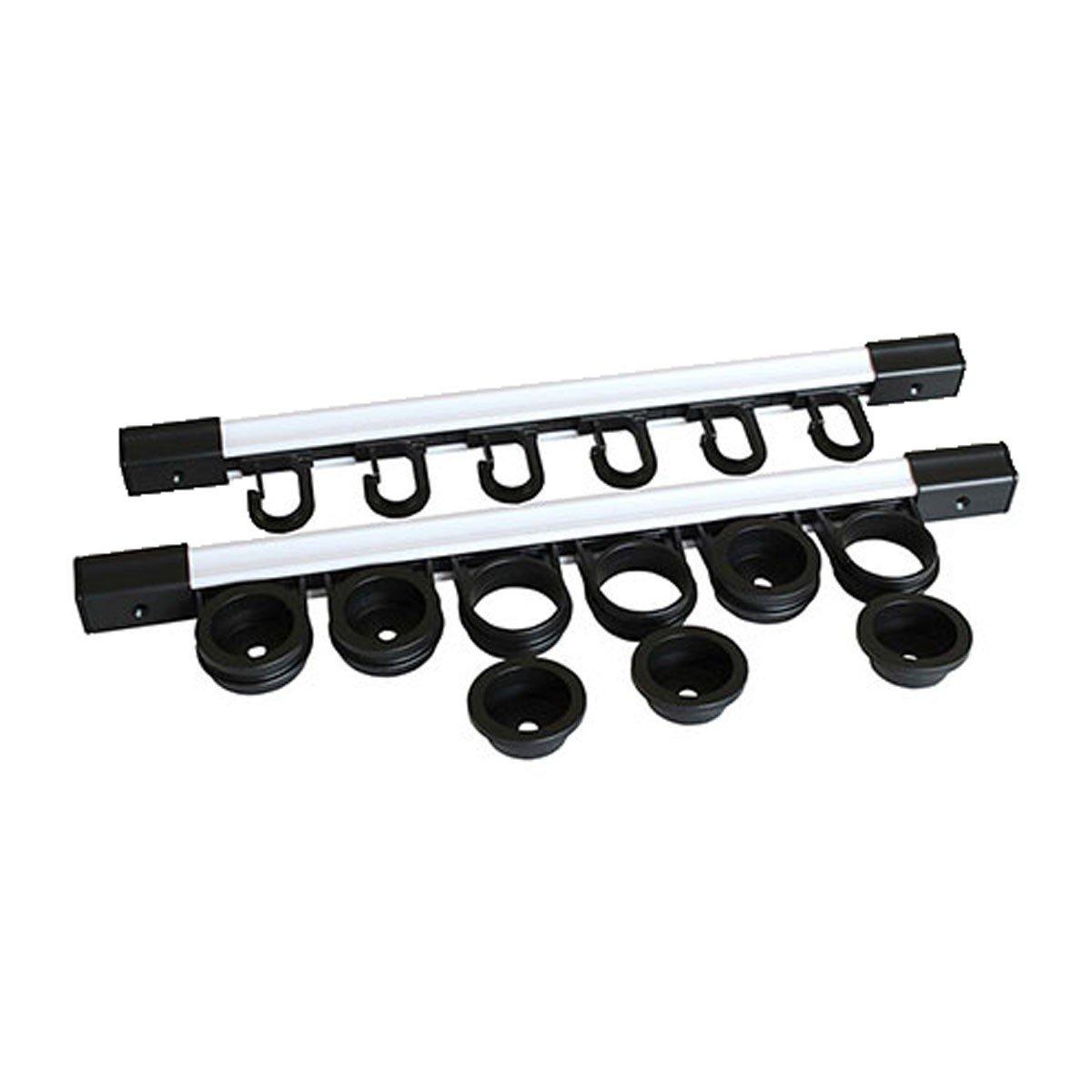 Rush Creek 3 in 1, 6 Fishing Rod Wall or Ceiling Rack