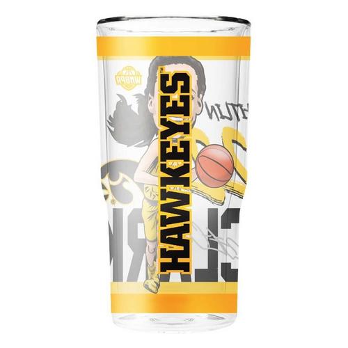 Gametime Sidekicks Iowa Hawkeyes Caitlin Clark 16oz 2 Pack Glass Tumblers - Primary Image