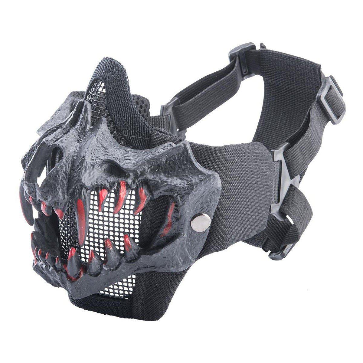 Matrix Fangs Lower Face Airsoft  Protection Mesh Mask - Matrix