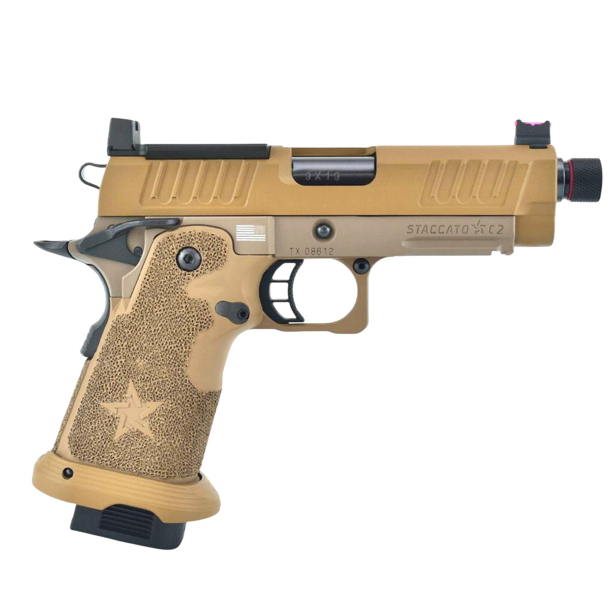 6mm Pro Shop Staccato Licensed C2 Compact 2011 Gas Blowback T8 Airsoft Pistol - 6mm Pro Shop