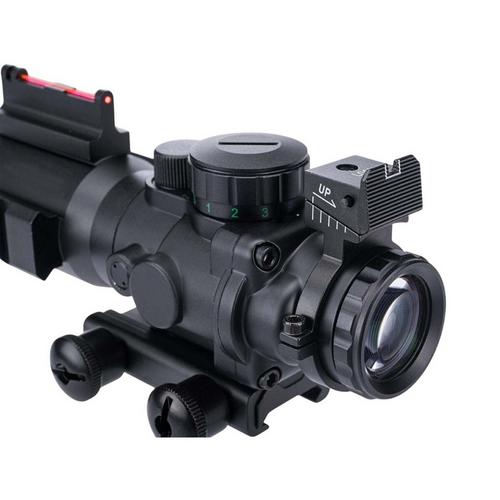 Aim Sports Dual-Rail 4x35 Illuminated Compact Airsoft Scope - Primary Image