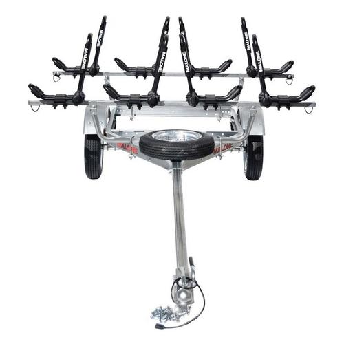 Malone MicroSport 4 Kayak Trailer Package (4 Sets FoldAway-J, Spare Tire) - Primary Image