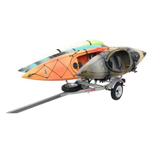 Malone MicroSport 4 Kayak Trailer Package (4 Sets FoldAway-J, Spare Tire) - Primary Image