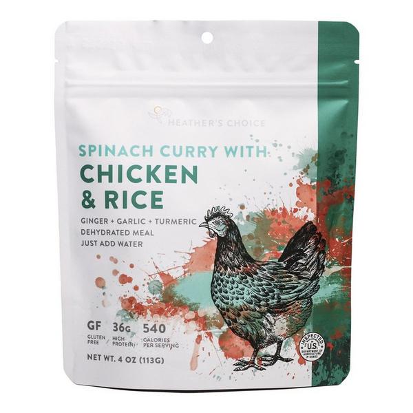 HEATHERS CHOICE Heather's Choice Spinach Curry With Chicken & Rice