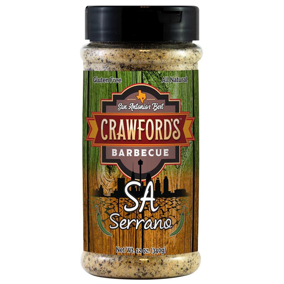 Crawford's Barbecue  SA Serrano Rub 12 oz - Crawford's BBQ