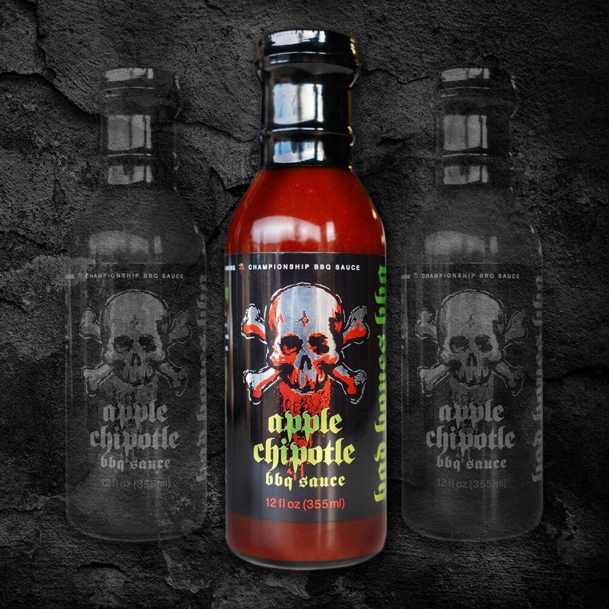 BAD BONES BBQ Apple Chipotle BBQ Sauce - 12 oz - BAD BONES BBQ