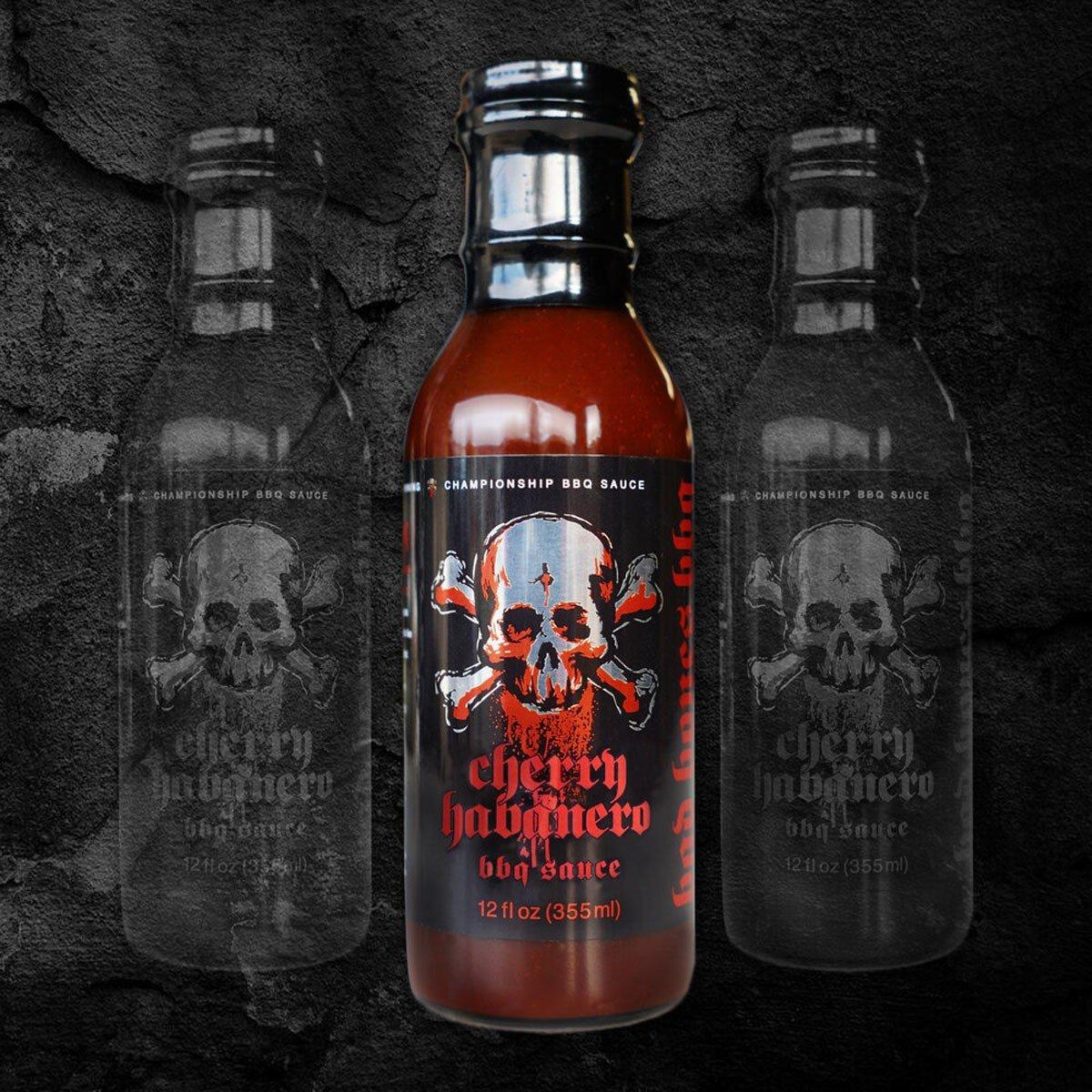 BAD BONES BBQ Cherry Habanero BBQ Sauce - 12 fl oz - BAD BONES BBQ