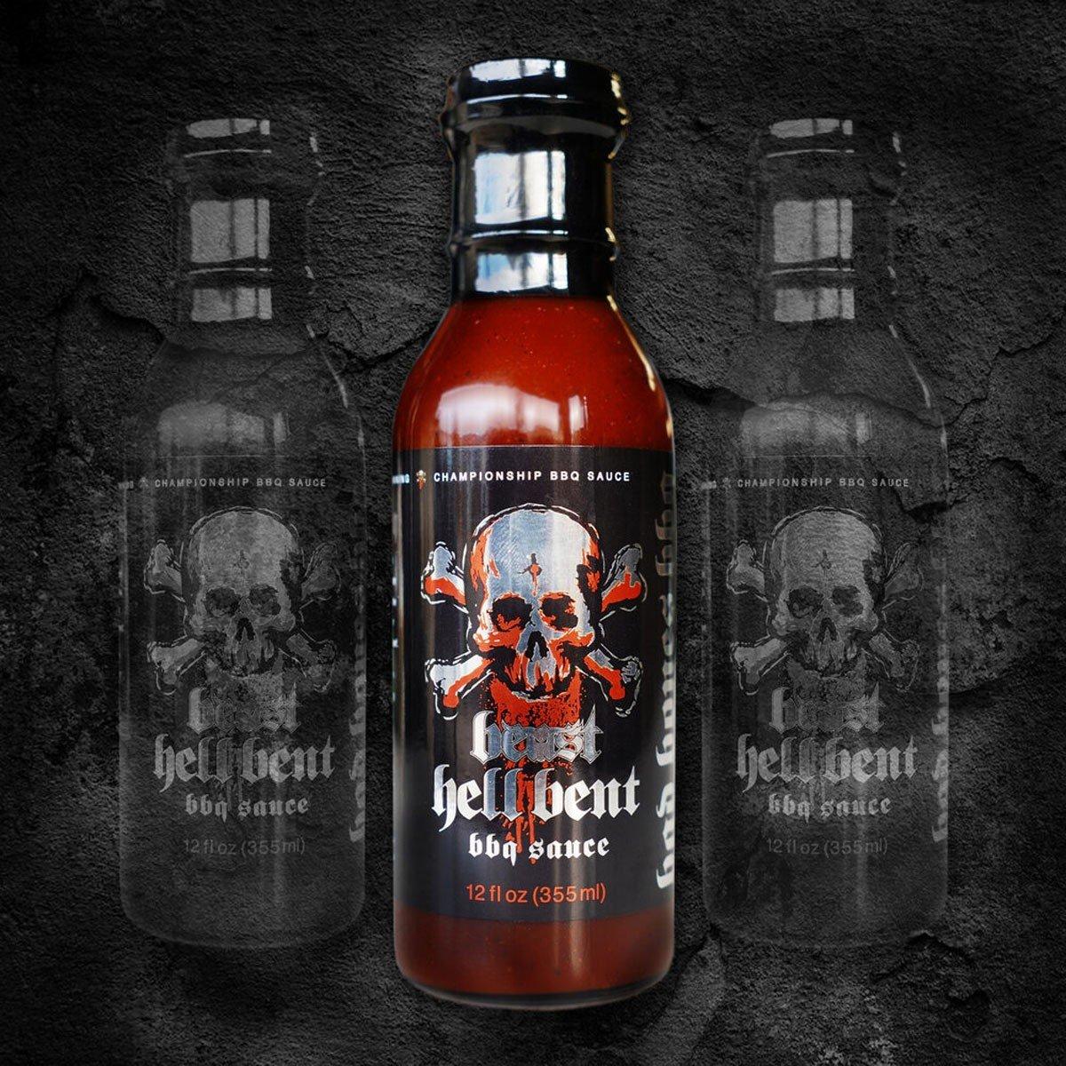 BAD BONES BBQ Hell Bent BBQ Sauce - 12 fl oz - BAD BONES BBQ