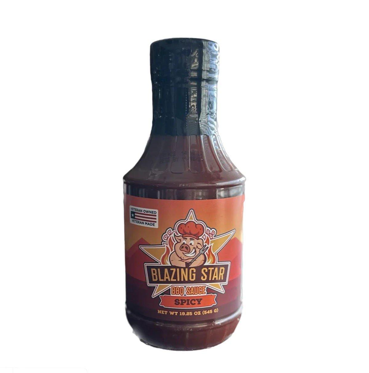 Blazing Star BBQ Spicy Sauce 19.25 oz - Blazing Star BBQ