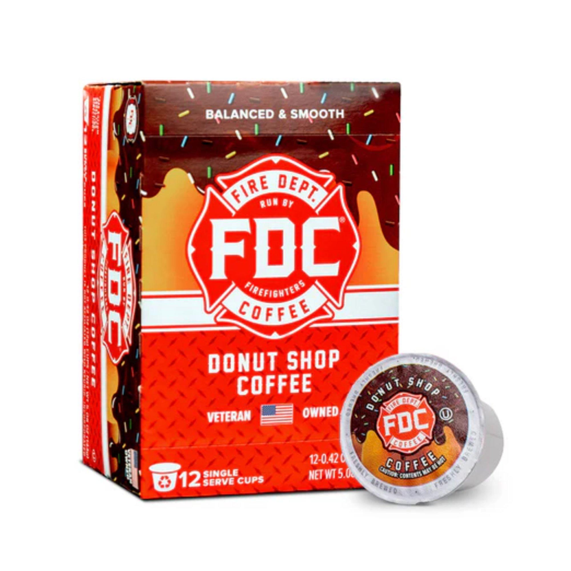Fire Department Coffee Donut Shop Pods 12 Count Coffee - Fire Department Coffee