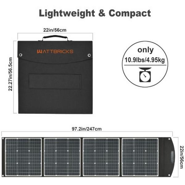 Kms, Inc Wattbricks Energy 400W Portable Solar Panel