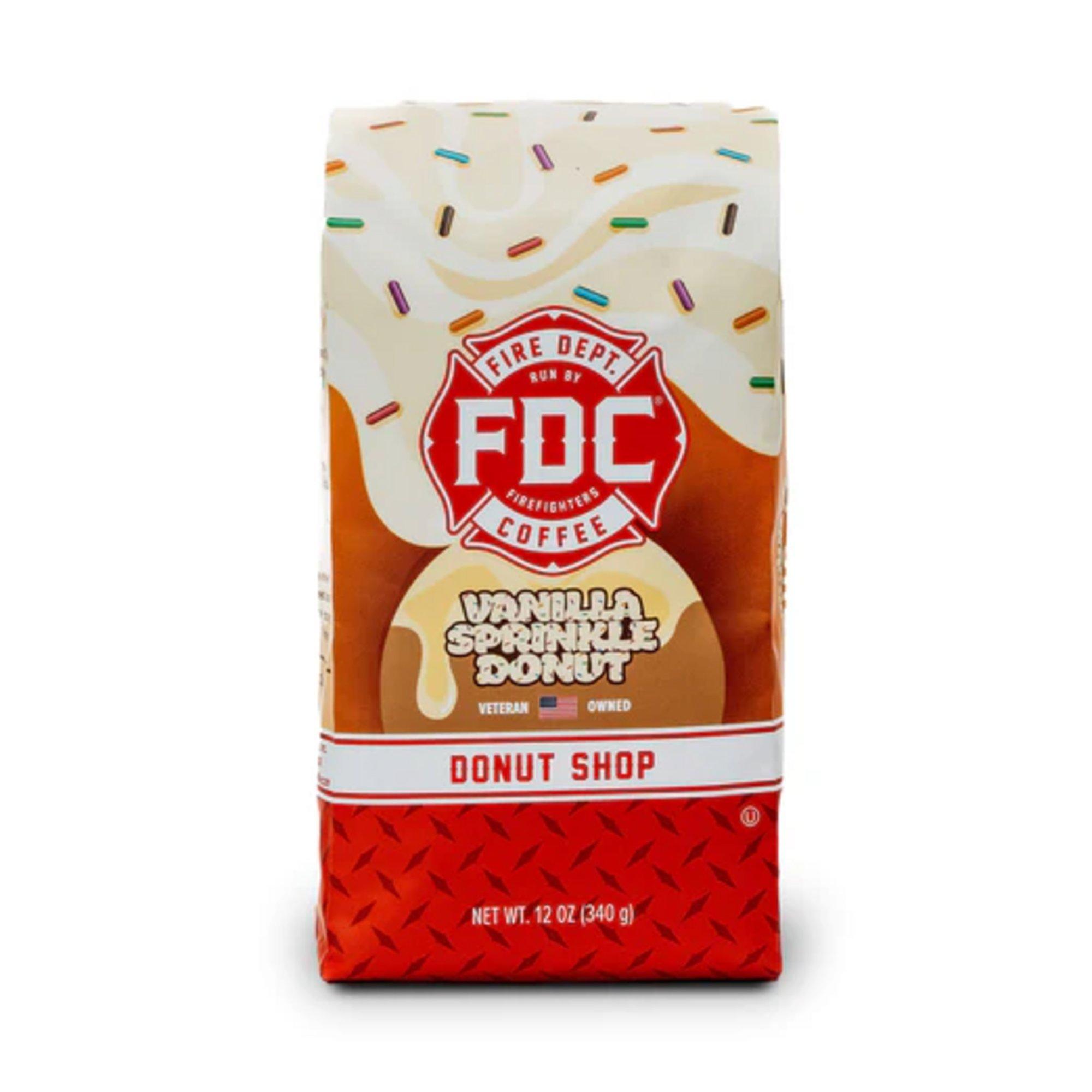 Fire Department Coffee Vanilla Sprinkle Donut 12 oz. Ground Coffee - Fire Department Coffee