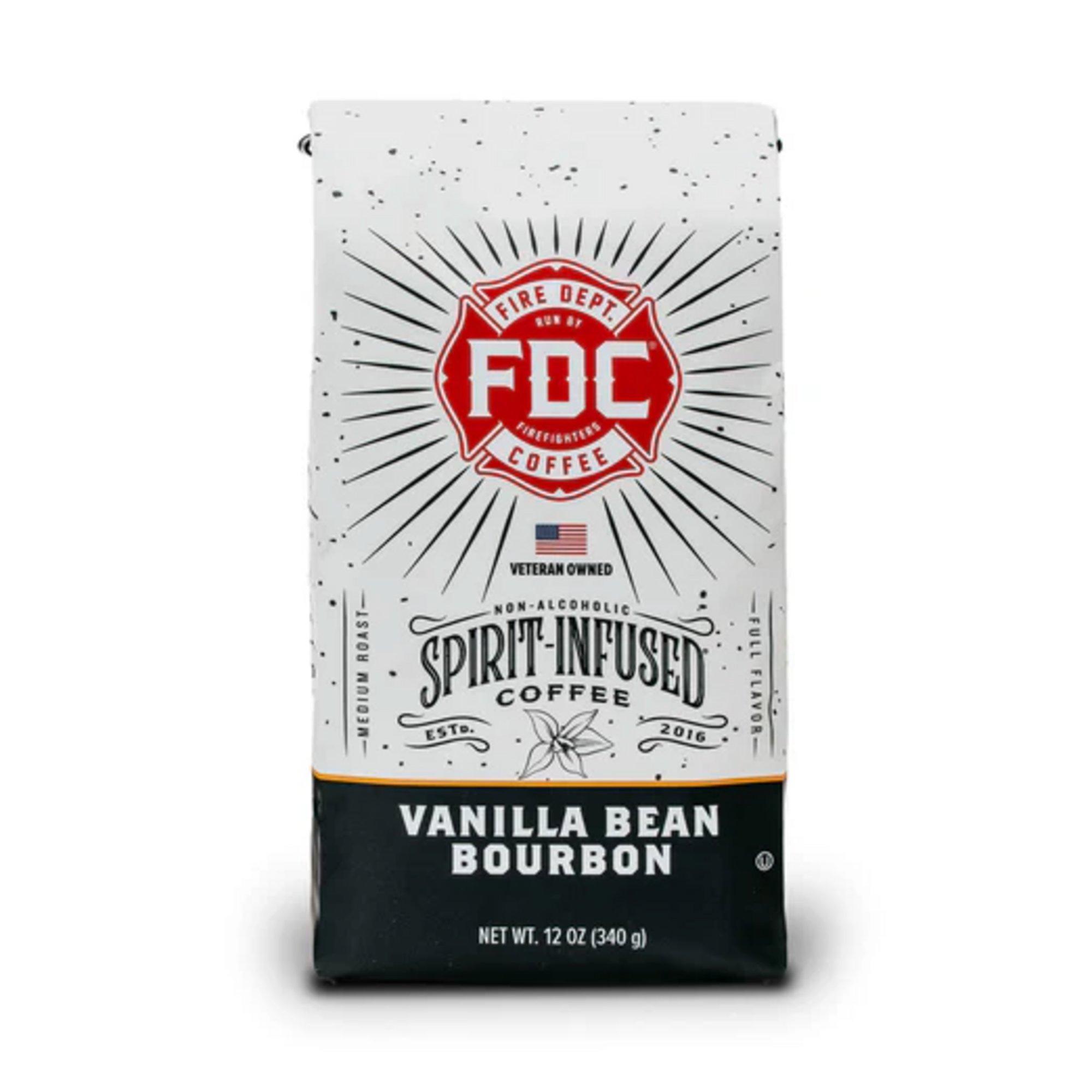 Fire Department Coffee Vanilla Bean Bourbon 12 oz. Ground Coffee - Fire Department Coffee