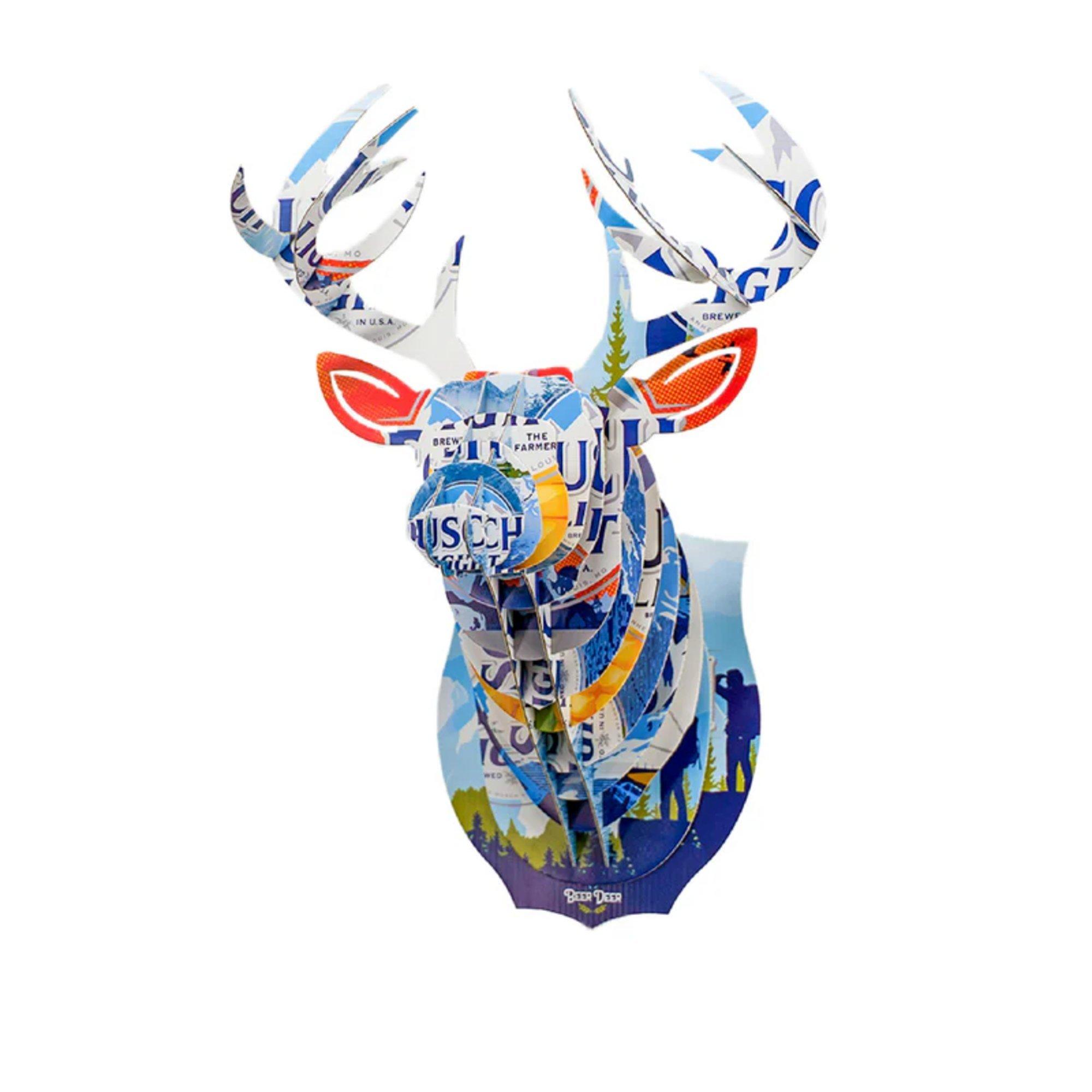 Beer Deer Busch Light Deer 3D Trophy Wall Mount - Beer Deer
