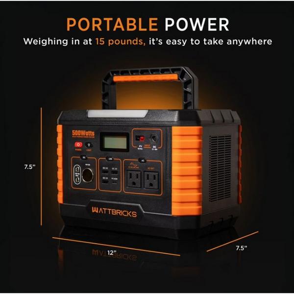 Kms, Inc Wattbricks 500 Watt Portable Power Station