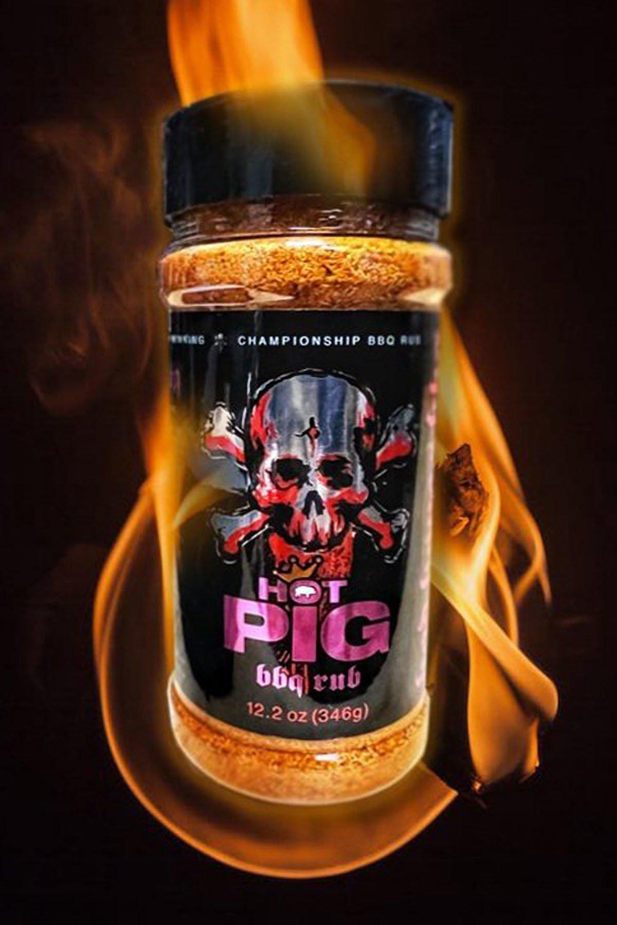 BAD BONES BBQ Hot Pig BBQ Rub - 12 oz - BAD BONES BBQ