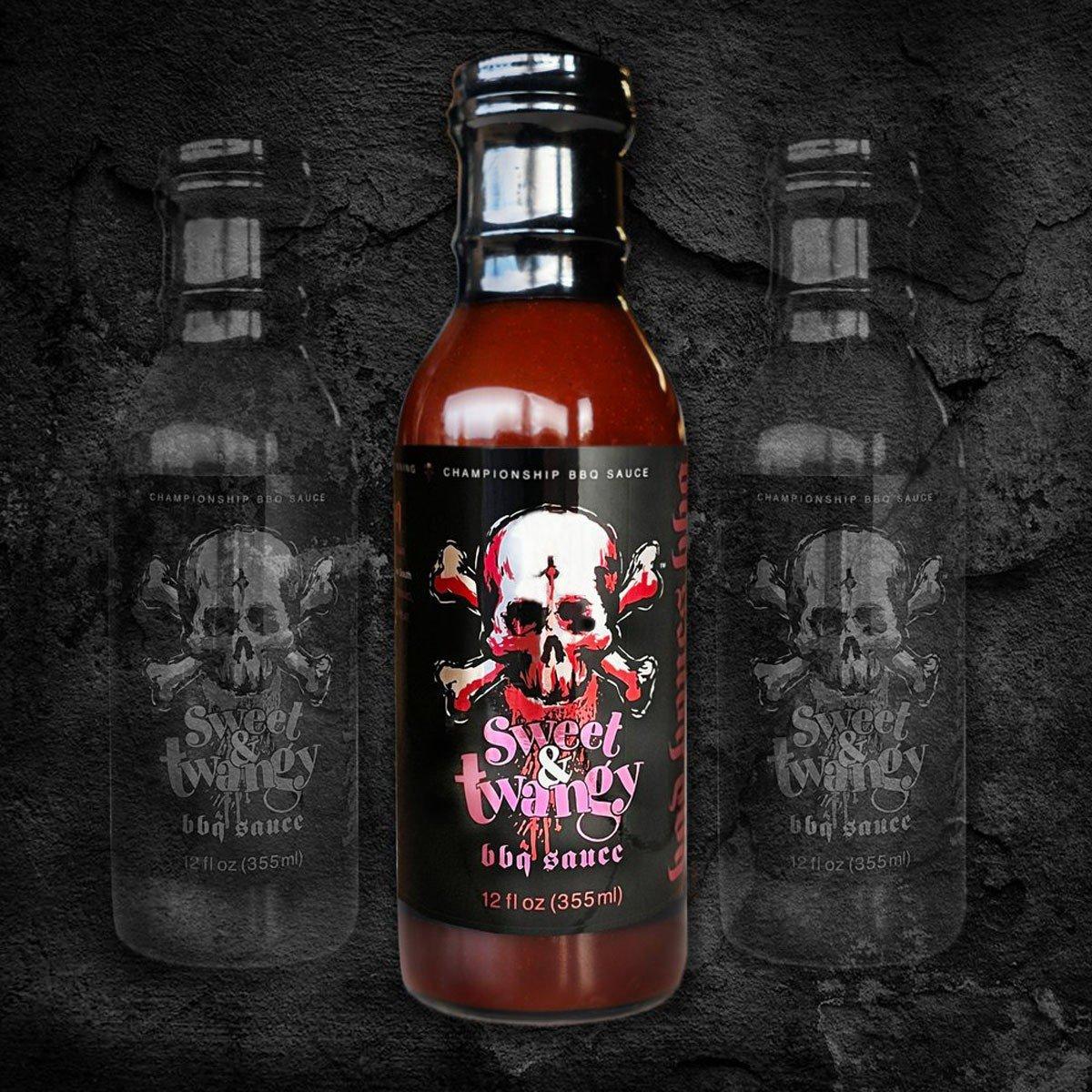 BAD BONES BBQ Sweet & Tangy BBQ Sauce - 12 fl oz - BAD BONES BBQ