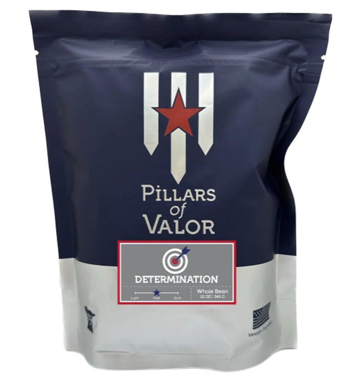 Pillars of Valor Determination Whole Bean 12 oz Coffee - Pillars of Valor