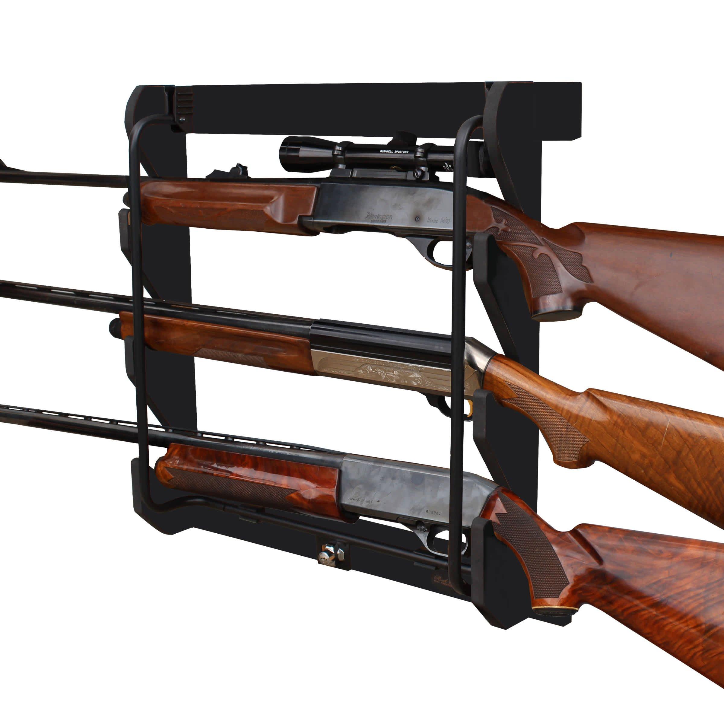 Rush Creek Locking 3 Gun Wall Rack - Rush Creek