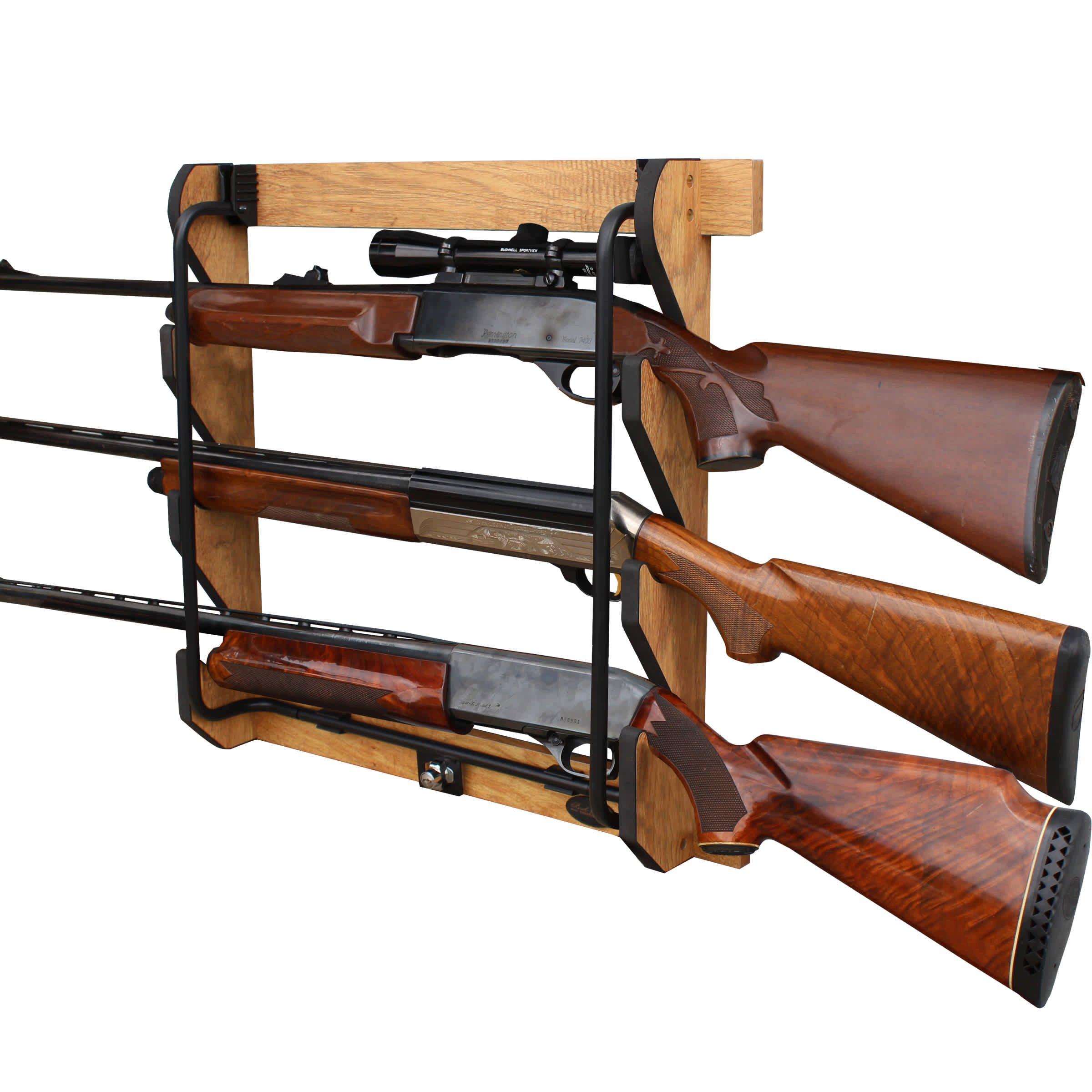 Rush Creek Locking 3 Gun Wall Rack - Rush Creek