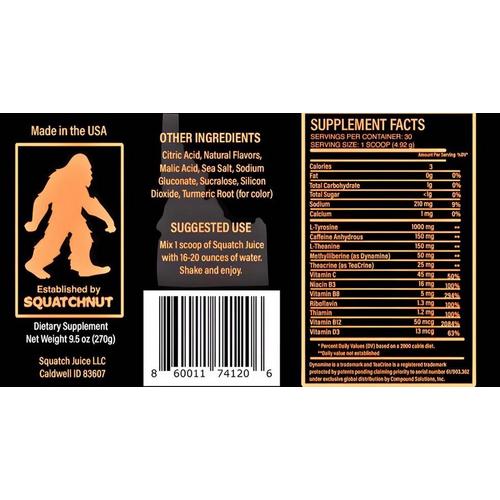 Squatch Juice Energy + Focus - Primary Image