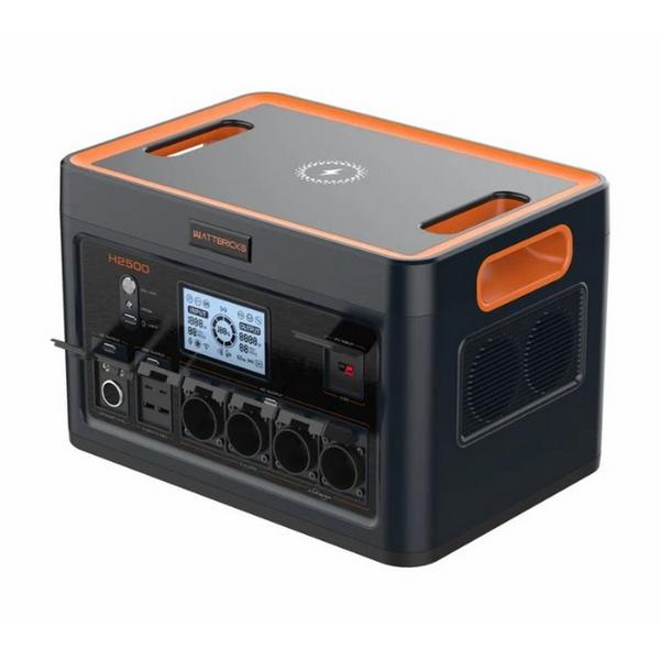 KMS, INC WattBricks H2500Pro Portable Power Station Solar Generator 2500W 2048Wh without a Carry Cart