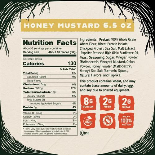 Kindling Snacks Honey Mustard Pretzels - Primary Image