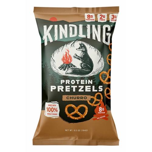 Kindling Snacks Protein Pretzels Churro - Primary Image