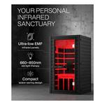 SaunaBox The SOLARA Full-Spectrum Infrared Sauna w/ Medical-Grade Red Light Therapy - Thumbnail 4 of 23