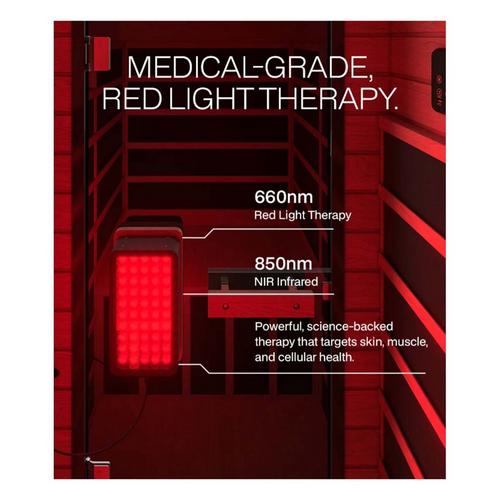 SaunaBox The SOLARA Full-Spectrum Infrared Sauna w/ Medical-Grade Red Light Therapy - Primary Image