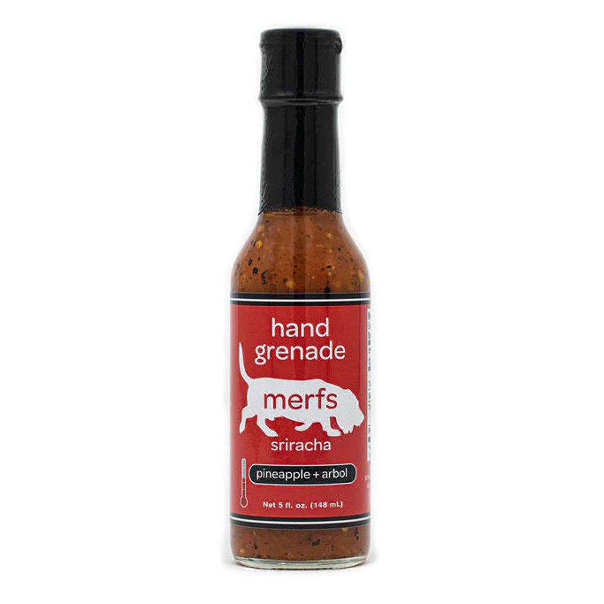Merfs Condiments Hand Grenade Sriracha Hot Sauce 5 oz - Merfs Condiments