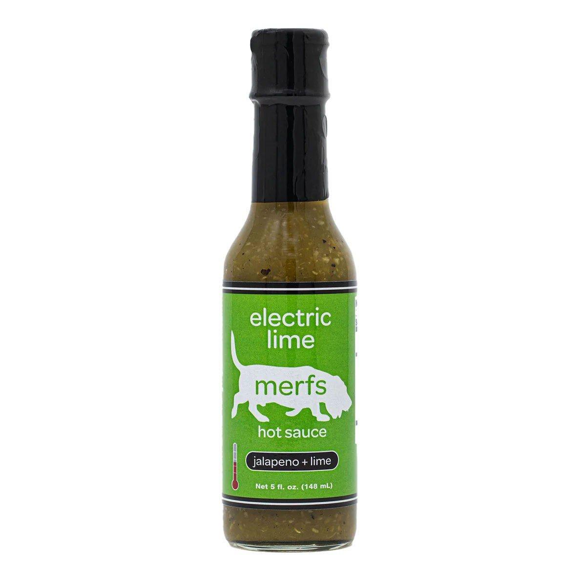 Merfs Condiments Electric Lime Hot Sauce 5 oz - Merfs Condiments