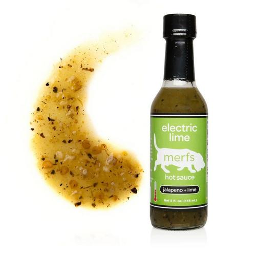 Merfs Condiments Electric Lime Hot Sauce 5 oz - Primary Image